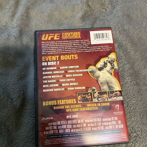 UFC championship 102 dvd - Picture 3 of 3